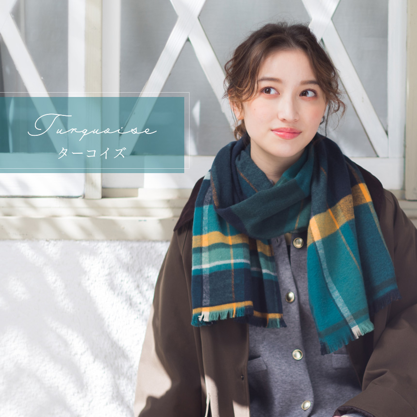 トラッドチェックマフラー