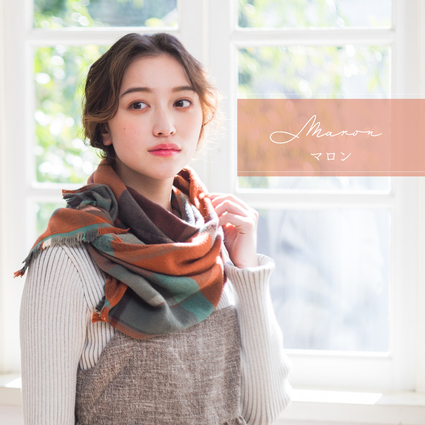 トラッドチェックマフラー