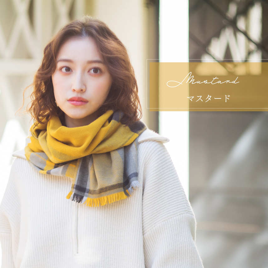 トラッドチェックマフラー