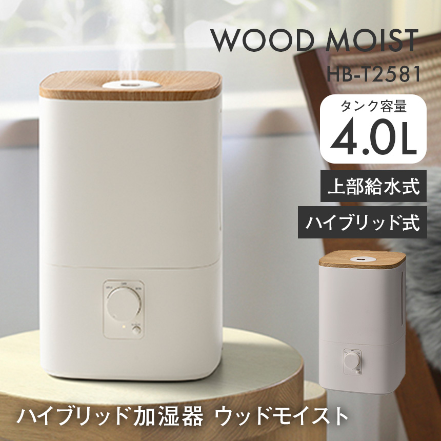 SHIZUKU Steamスチームファン式アロマ加湿器ASZ-240BK【ブラック