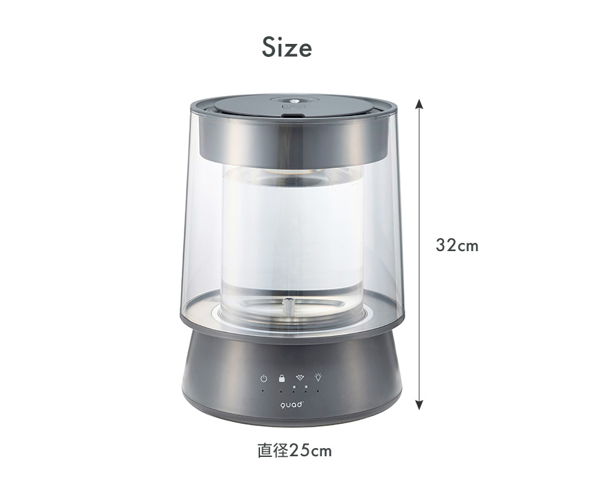 ガラススチーム加湿器