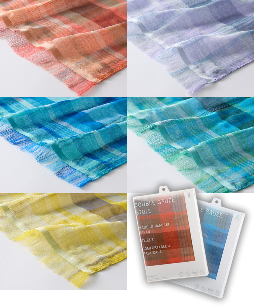 ミクストチェックストール