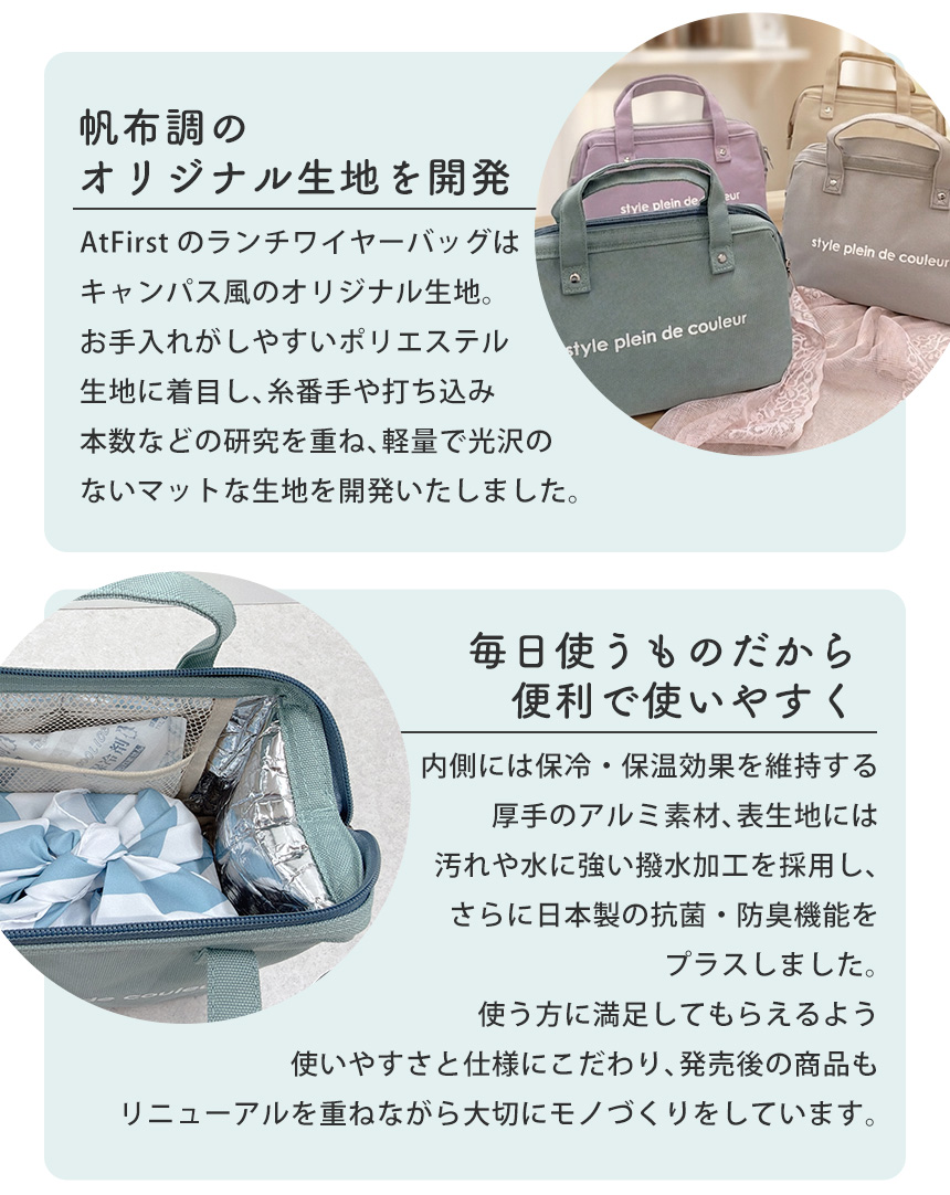 ランチワイヤーバッグ【Sサイズ】