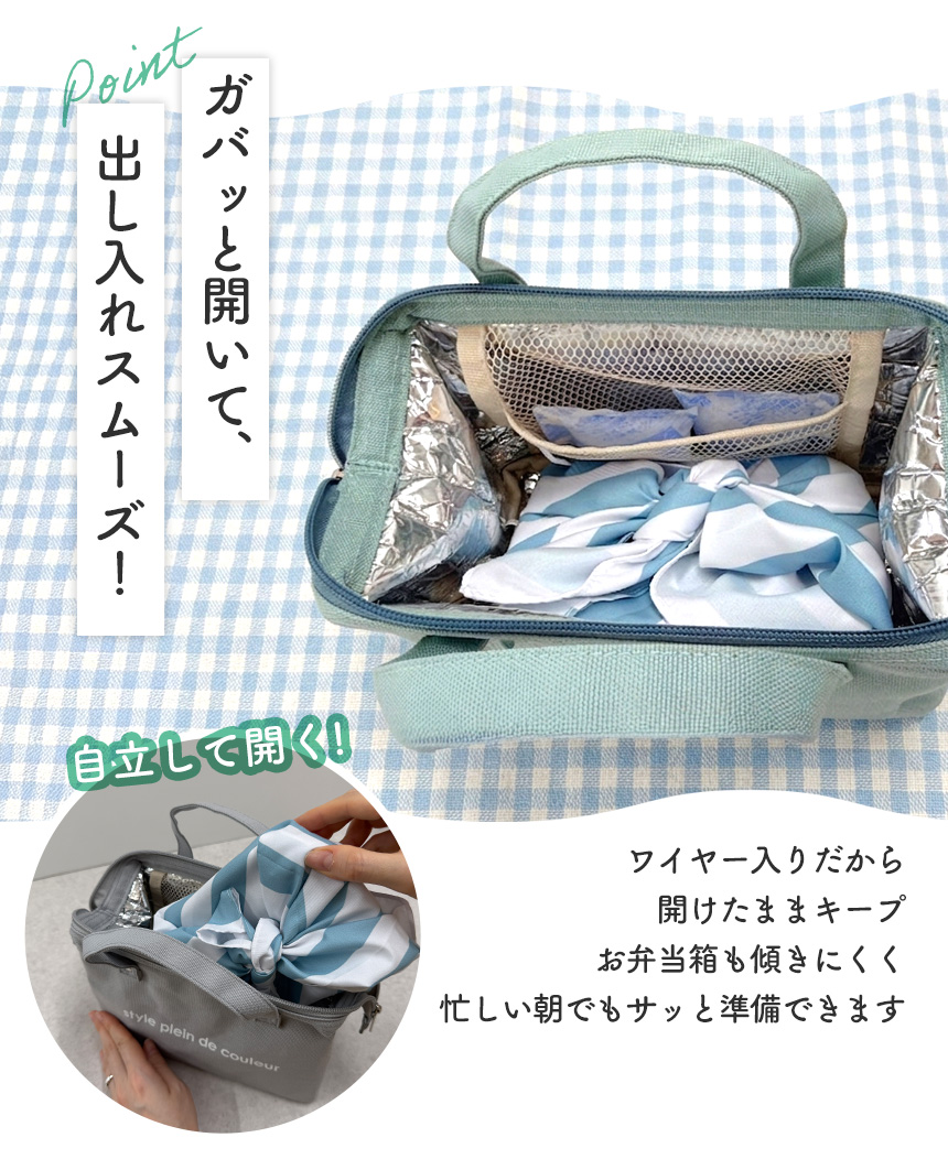 ランチワイヤーバッグ【Sサイズ】