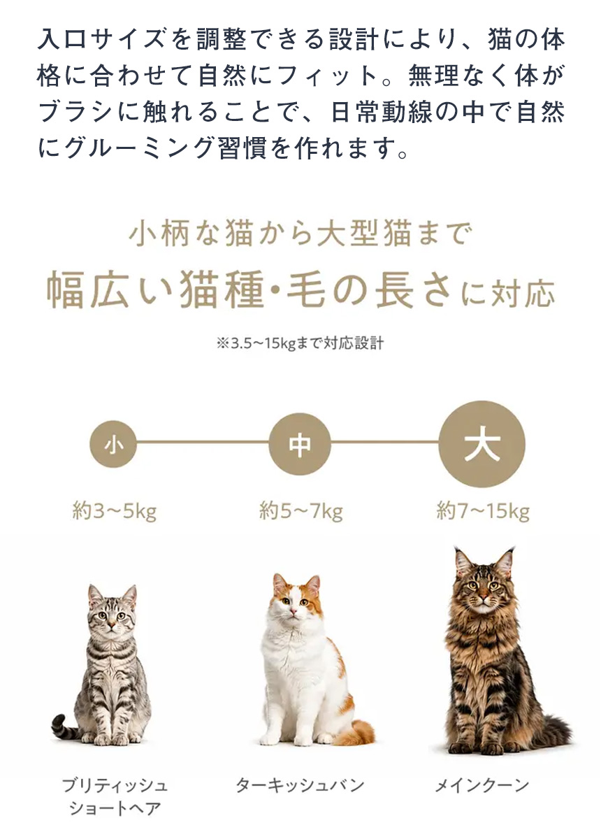猫専用自動グルーミングハウス