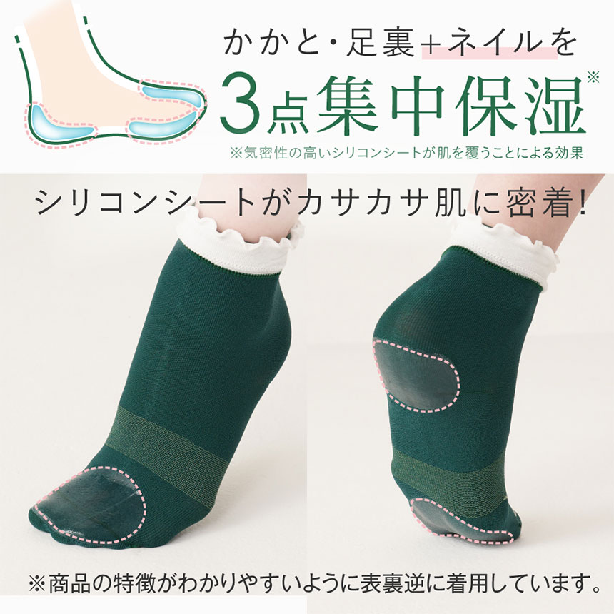 CICA足裏保湿ソックス
