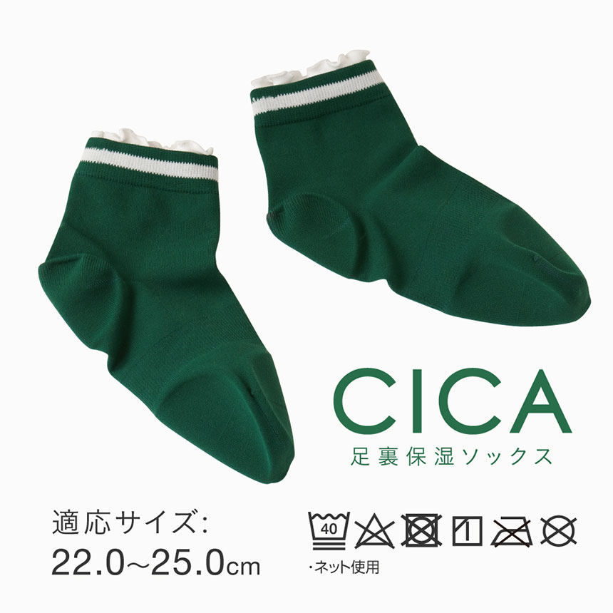CICA足裏保湿ソックス