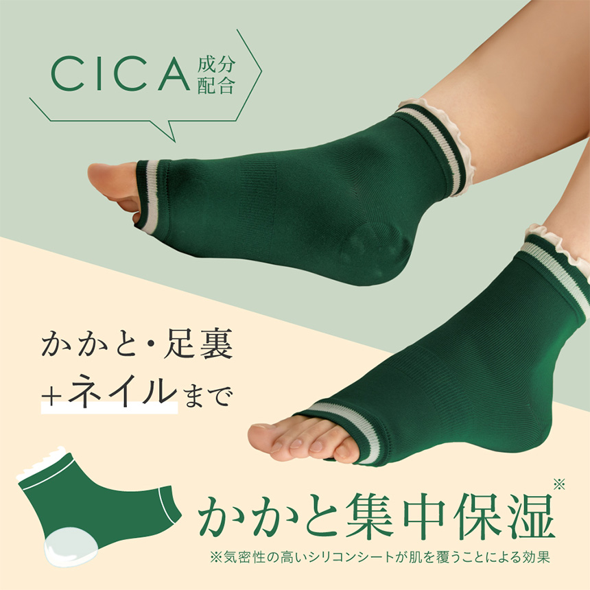 CICA かかと保湿ソックス