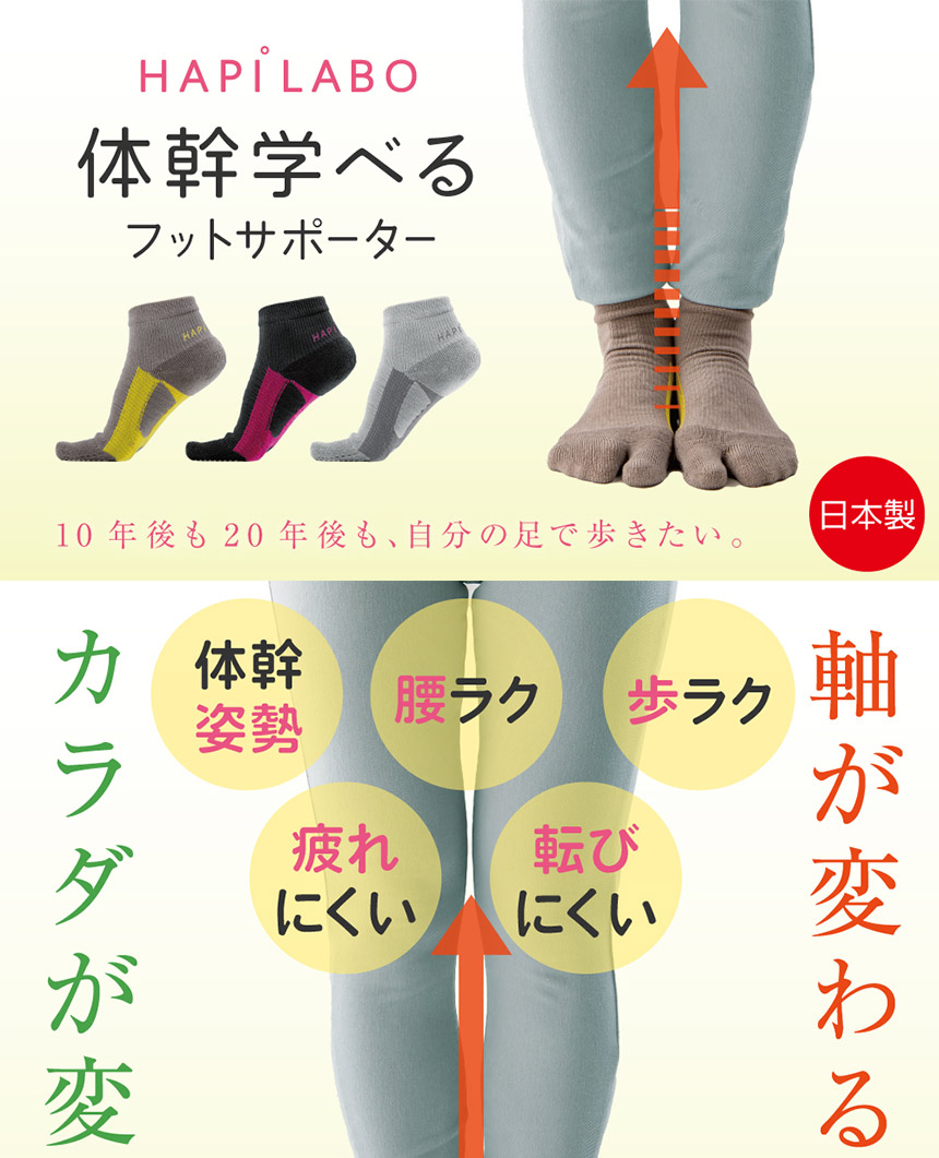 ハピラボ 体幹学べるフットサポーター